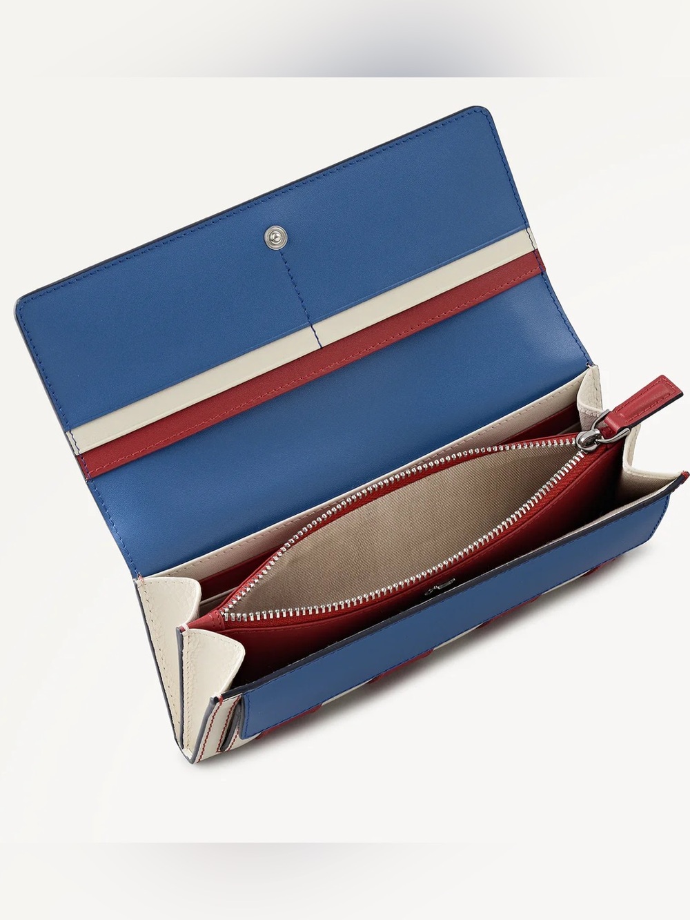 NWT-Radley London-Large Flap Over Wallet-Fireworks & Stripes-Cobalt-$148 - Picture 16 of 16